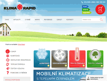 Tablet Screenshot of klimarapid.cz